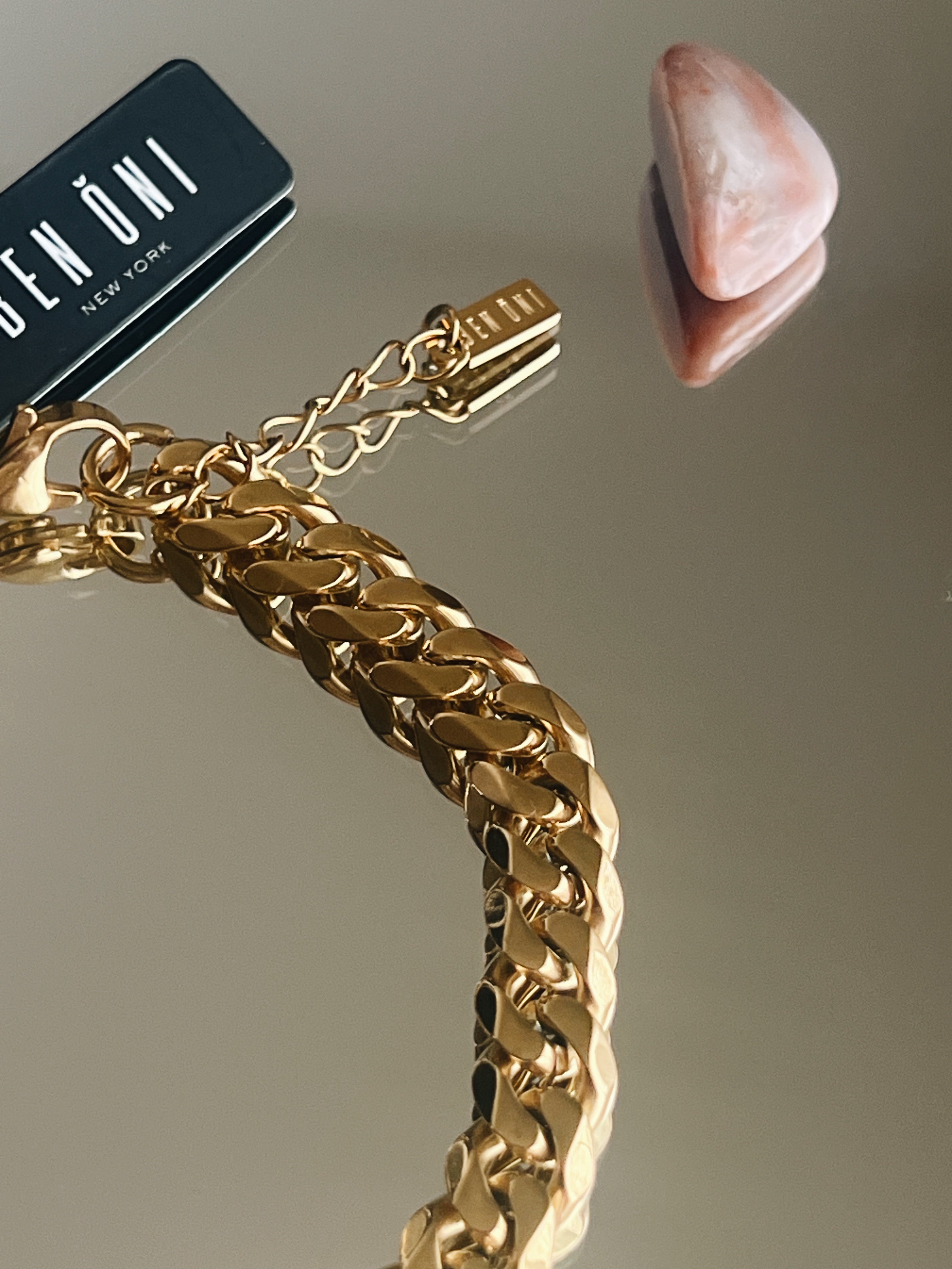 Bold Gold Curb Chain Anklet