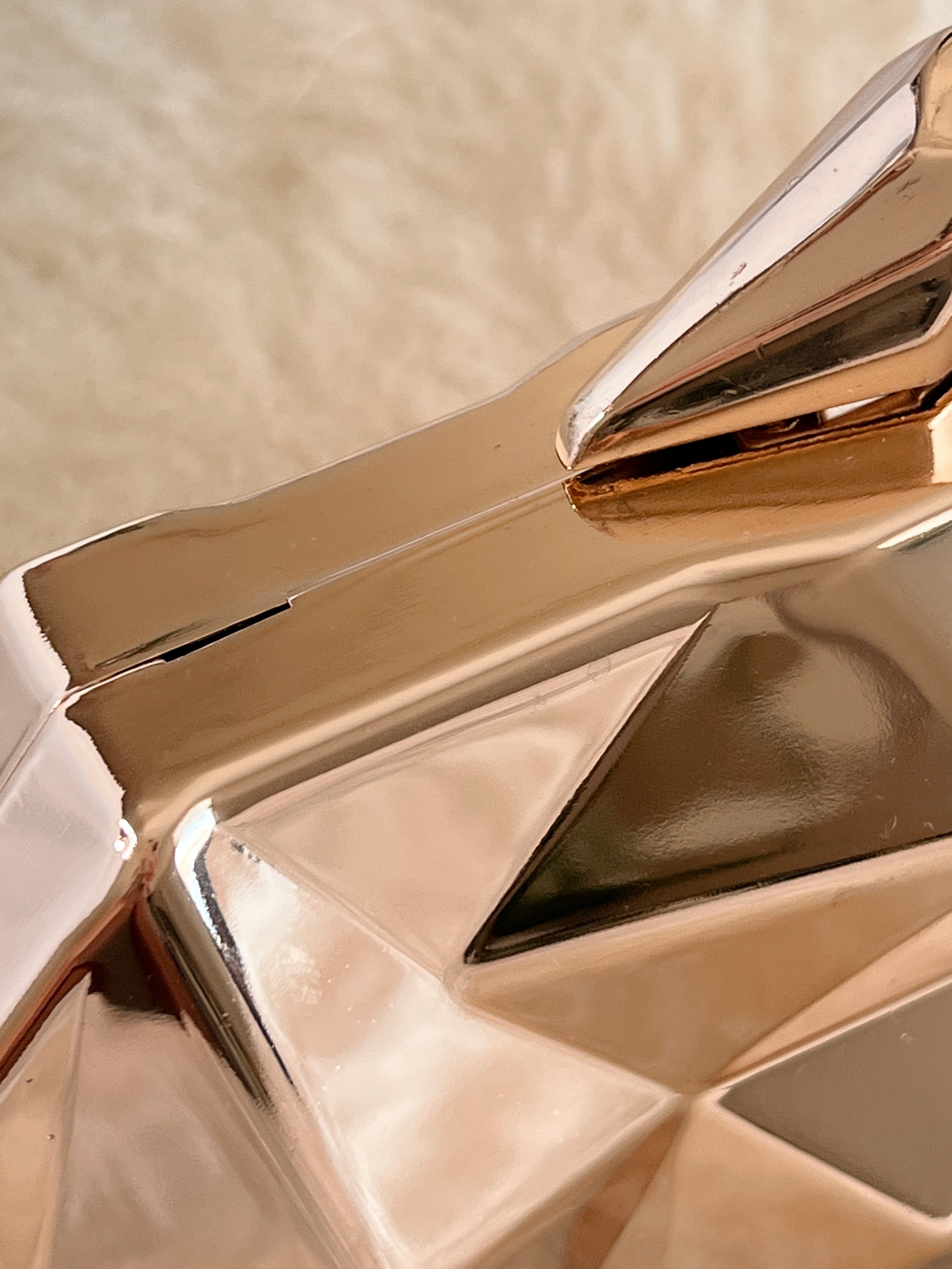 Geometric Gold Clutch