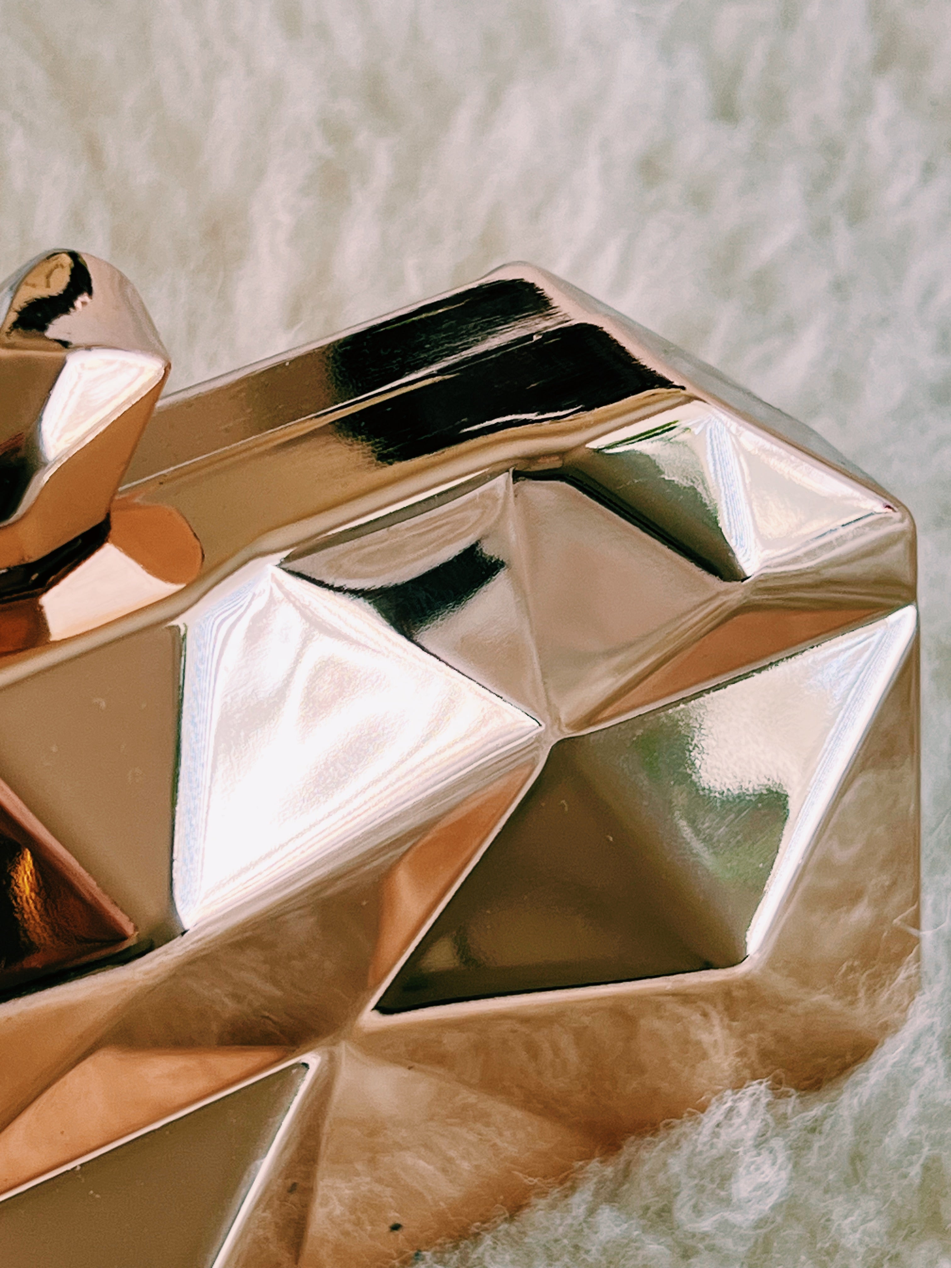 Geometric Gold Clutch