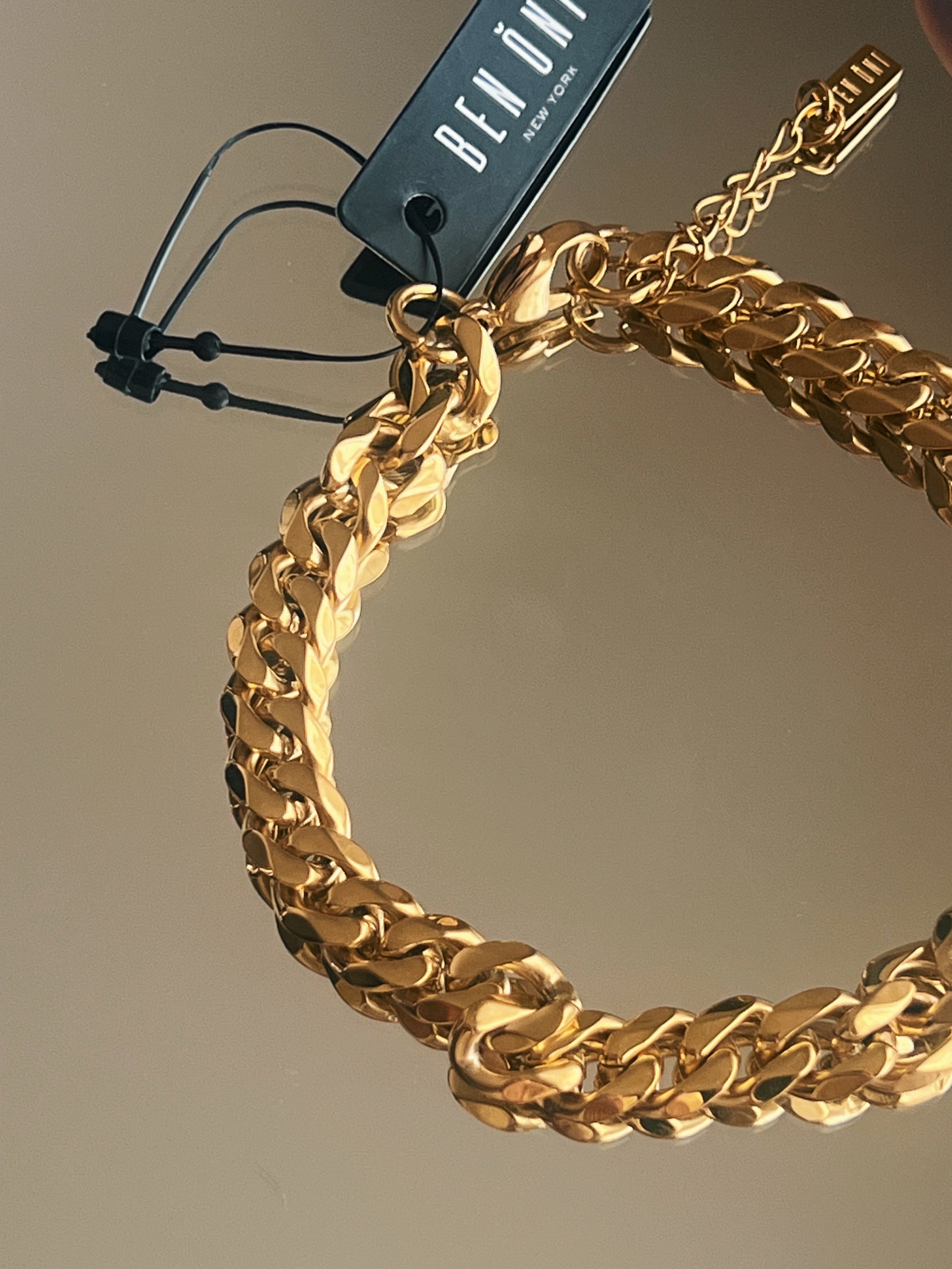 Bold Gold Curb Chain Anklet