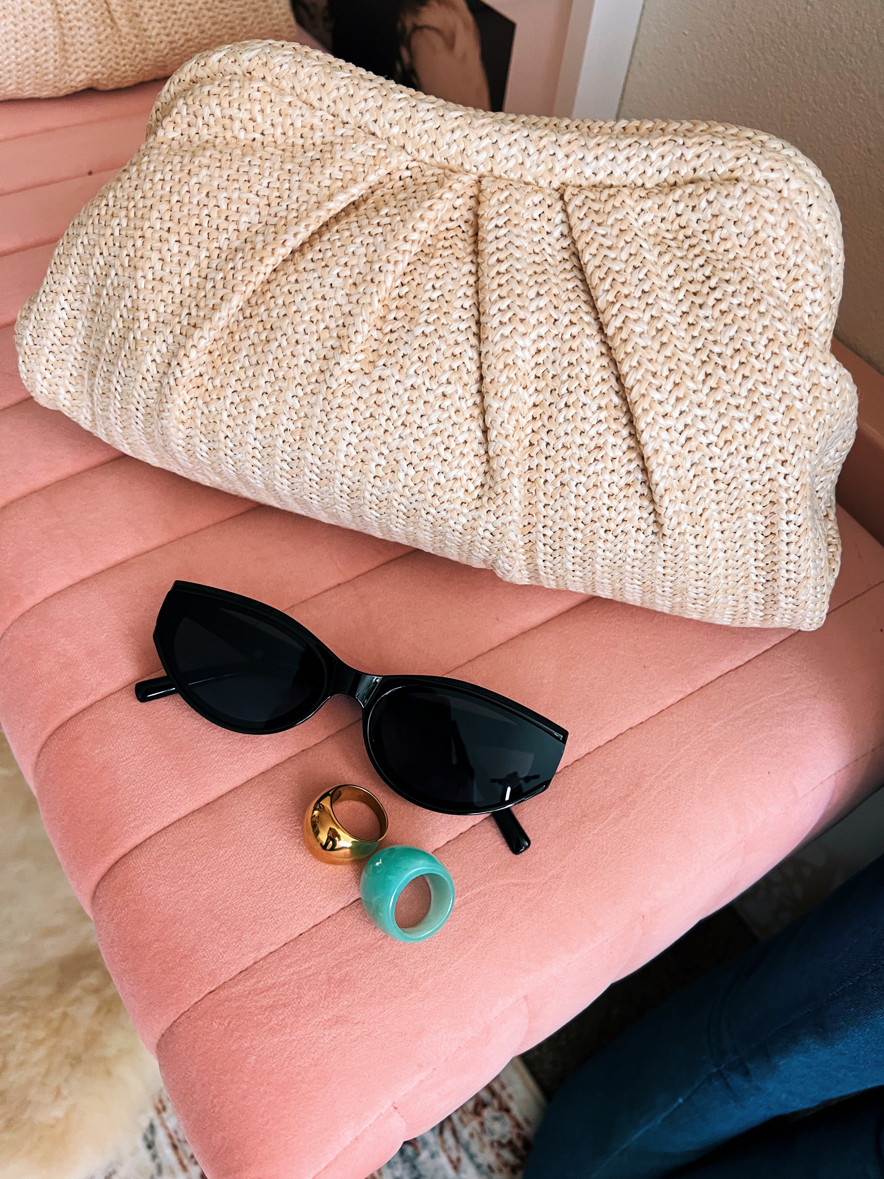 Grass Woven Clutch