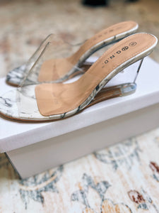 Lucite Heel