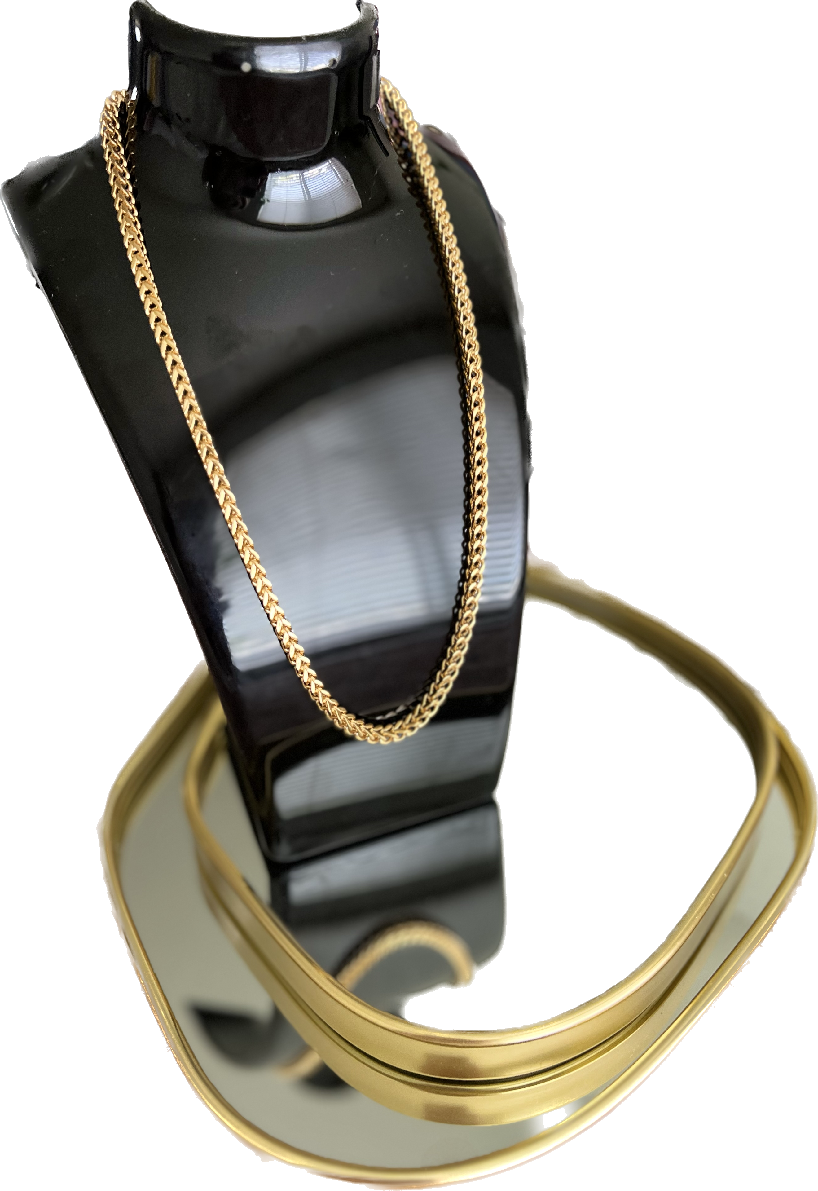 18" Gold Box Chain Necklace