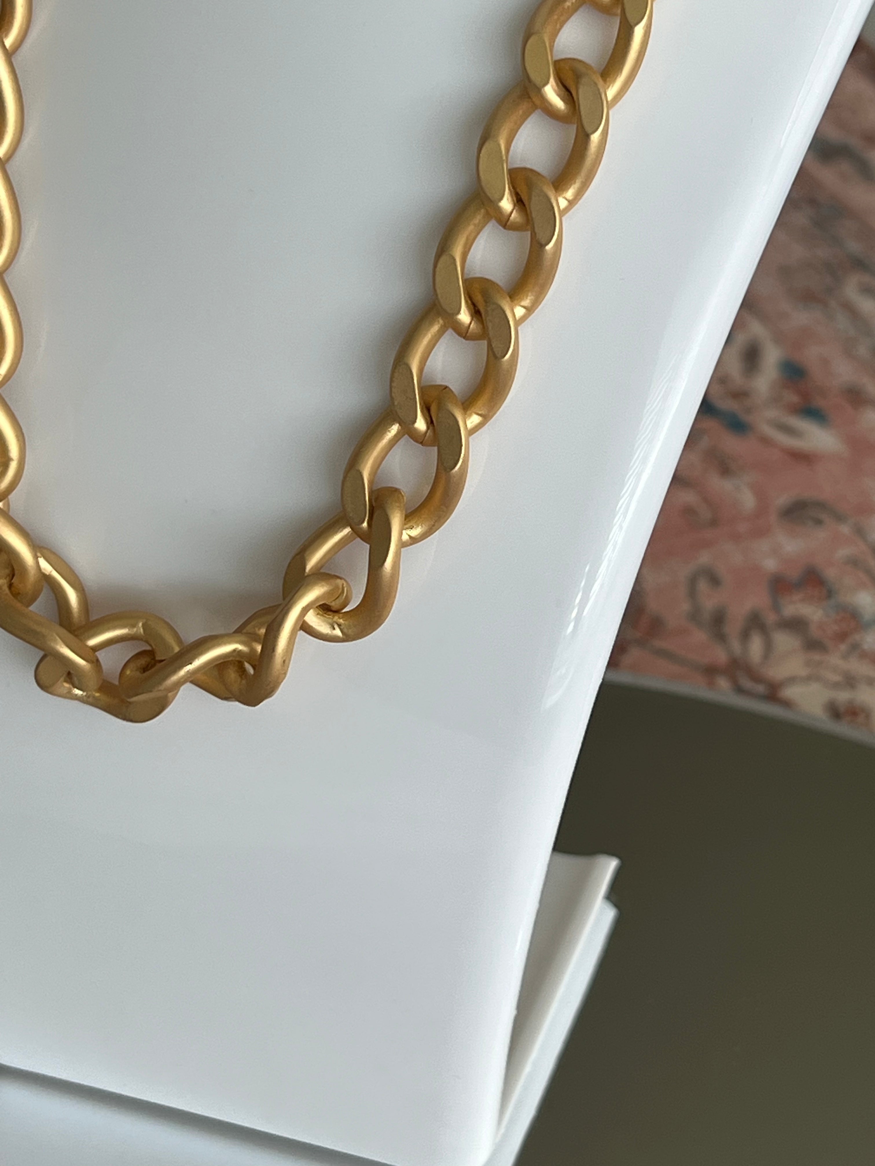 16" Gold Curb Chain